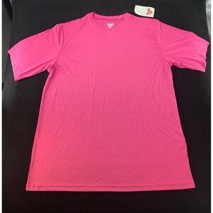 Team 365 Athletic Sporty‎ T Shirt Top Short Sleeve Pink L/G Men's